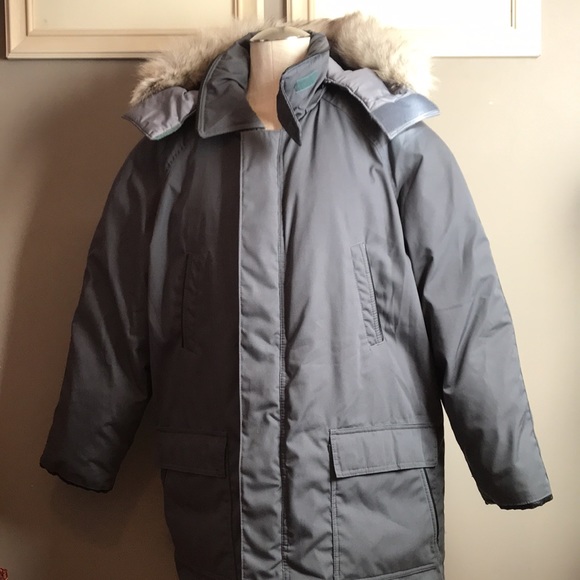 Wm Leishman Goose Down Parka with fur snorkel hood. Proudly Made in Canada 🇨🇦 - Picture 1 of 11